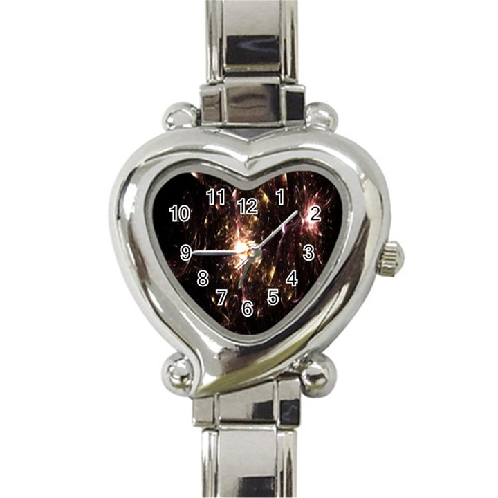 Glowing Sparks Heart Italian Charm Watch