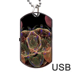 Fractal Geometry Dog Tag Usb Flash (one Side) by Sparkle