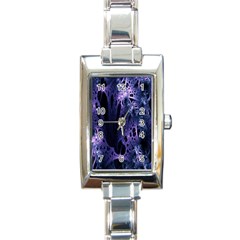 Fractal Web Rectangle Italian Charm Watch by Sparkle