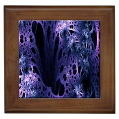 Fractal Web Framed Tile by Sparkle