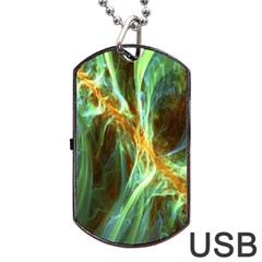 Abstract Illusion Dog Tag Usb Flash (two Sides) by Sparkle