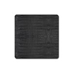 Black Alligator Skin Square Magnet Front