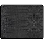 Black Alligator Skin Fleece Blanket (Medium)  60 x50  Blanket Front