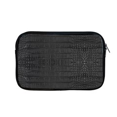 Black Alligator Skin Apple Macbook Pro 13  Zipper Case by LoolyElzayat