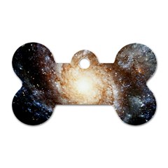 Galaxy Space Dog Tag Bone (two Sides) by Sabelacarlos