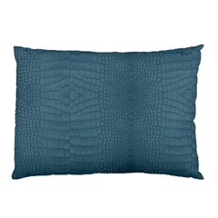 Turquoise Alligator Skin Pillow Case by LoolyElzayat