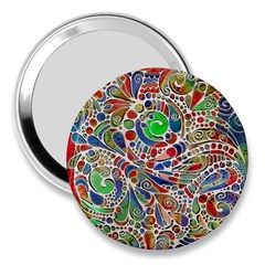 Pop Art - Spirals World 1 3  Handbag Mirrors by EDDArt