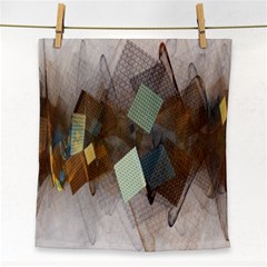 Digital Geometry Face Towel by Sparkle