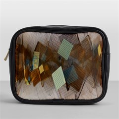 Digital Geometry Mini Toiletries Bag (one Side) by Sparkle