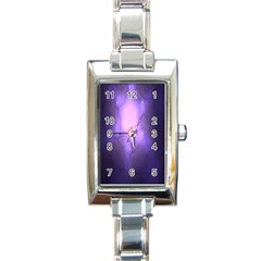 Violet Spark Rectangle Italian Charm Watch by Sparkle