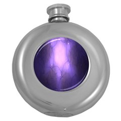 Violet Spark Round Hip Flask (5 Oz) by Sparkle