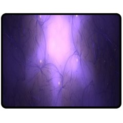 Violet Spark Double Sided Fleece Blanket (medium)  by Sparkle