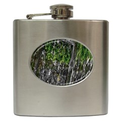 Green Glitter Squre Hip Flask (6 Oz) by Sparkle