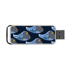 Queen Fish Doodle Art Portable Usb Flash (one Side) by tmsartbazaar