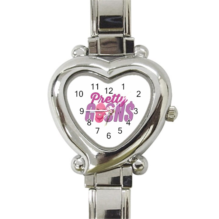 Pretty Goons Purple Logo Heart Watch