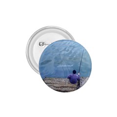 Senior Man Fishing At River, Montevideo, Uruguay001 1 75  Buttons by dflcprintsclothing