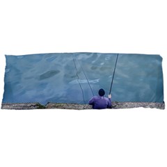 Senior Man Fishing At River, Montevideo, Uruguay001 Body Pillow Case Dakimakura (two Sides) by dflcprintsclothing