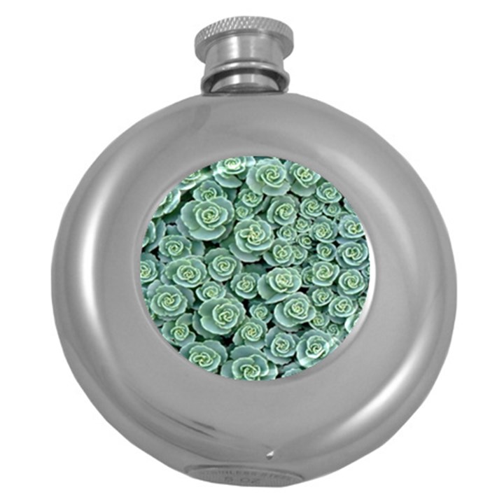 Realflowers Round Hip Flask (5 oz)