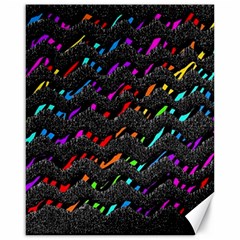 Rainbowwaves Canvas 16  X 20  by Sparkle