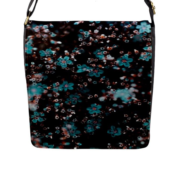 Realflowers Flap Closure Messenger Bag (L)