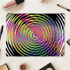 Rainbowwaves Cosmetic Bag (xl) by Sparkle