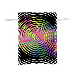 Rainbowwaves Lightweight Drawstring Pouch (l) by Sparkle