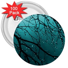 Raindrops 3  Buttons (100 Pack)  by Sparkle