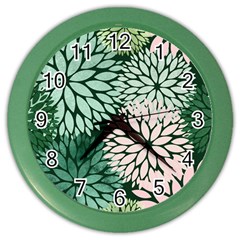 Dahlia  Color Wall Clock by Angelandspot