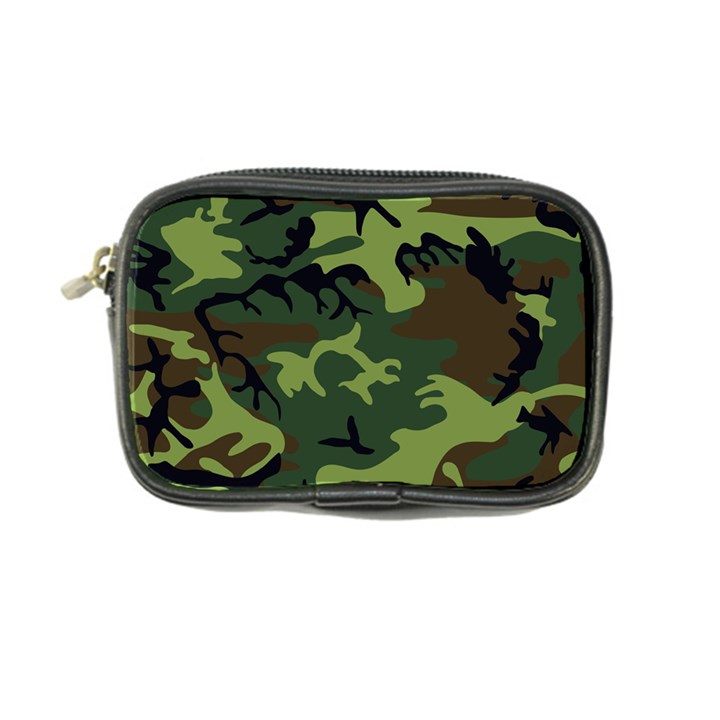 Forest camo pattern, army themed design, soldier Coin Purse