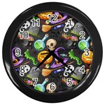 Halloween Wall Clock (Black) Front