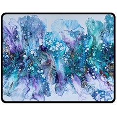 Sea Anemone Fleece Blanket (medium)  by CKArtCreations