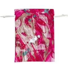 Magenta On Pink  Lightweight Drawstring Pouch (xl) by kaleidomarblingart