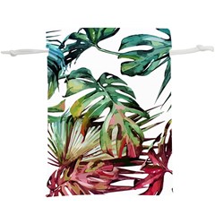 Watercolor Monstera Leaves  Lightweight Drawstring Pouch (xl) by goljakoff