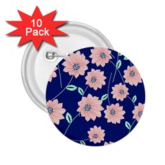 Floral 2 25  Buttons (10 Pack)  by Sobalvarro