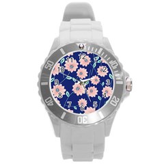 Floral Round Plastic Sport Watch (l) by Sobalvarro