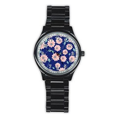 Floral Stainless Steel Round Watch by Sobalvarro