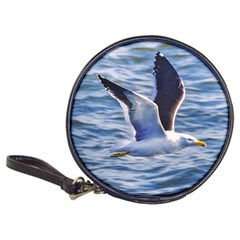 Seagull Flying Over Sea, Montevideo, Uruguay Classic 20-cd Wallets by dflcprintsclothing