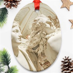 Apollo And Daphne Bernini Masterpiece, Italy Ornament (oval) by dflcprintsclothing