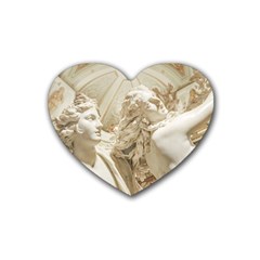 Apollo And Daphne Bernini Masterpiece, Italy Rubber Coaster (heart)  by dflcprintsclothing