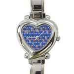 Halloween Heart Italian Charm Watch Front