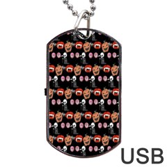 Halloween Dog Tag Usb Flash (two Sides) by Sparkle