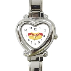 Hotdog Heart Italian Charm Watch by CuteKingdom