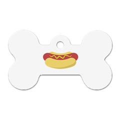 Hotdog Dog Tag Bone (two Sides) by CuteKingdom