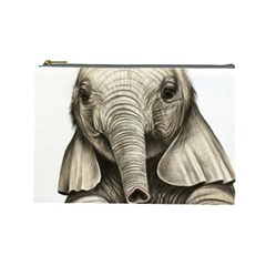 Baby Elephant Cosmetic Bag (large) by ArtByThree