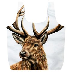 Stag Full Print Recycle Bag (xxxl) by ArtByThree