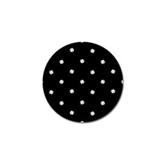 Black And White Baseball Motif Pattern Golf Ball Marker (10 Pack) by dflcprintsclothing