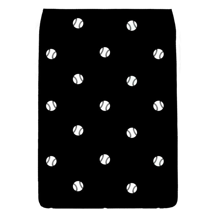 Black And White Baseball Motif Pattern Removable Flap Cover (S)