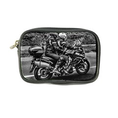 Motorcycle Riders At Highway Coin Purse by dflcprintsclothing