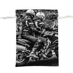 Motorcycle Riders At Highway  Lightweight Drawstring Pouch (xl) by dflcprintsclothing