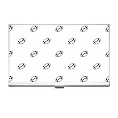 American Football Ball Motif Print Pattern Business Card Holder by dflcprintsclothing